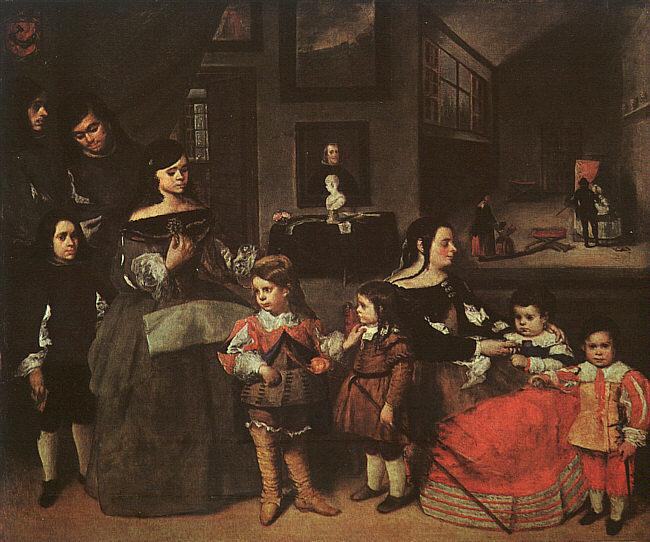 Juan Bautista Martinez del Mazo The Artist's Family oil painting image